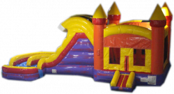 301 1676664480 29ft Red & Purple Marble Helix Combo Bounce House with Slide