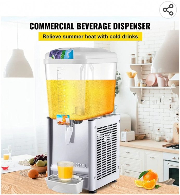 4.8 gal Cold beverage machine